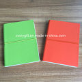 Qualidade PU couro A5 cor papel notebooks